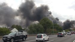 Anc Newswire De Grossbrand In Aachener Gewerbehalle